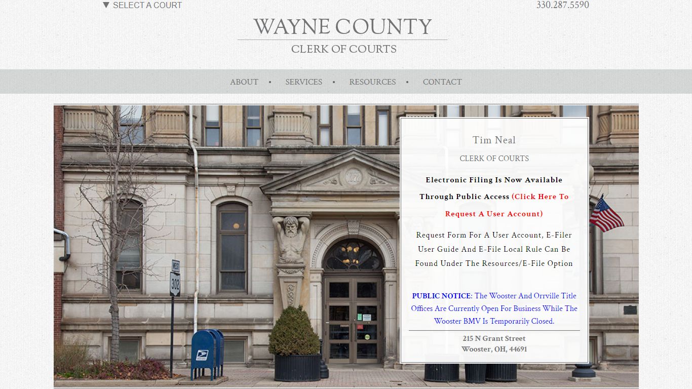 Clerk of Courts | Wayne County Ohio Clerk of Courts